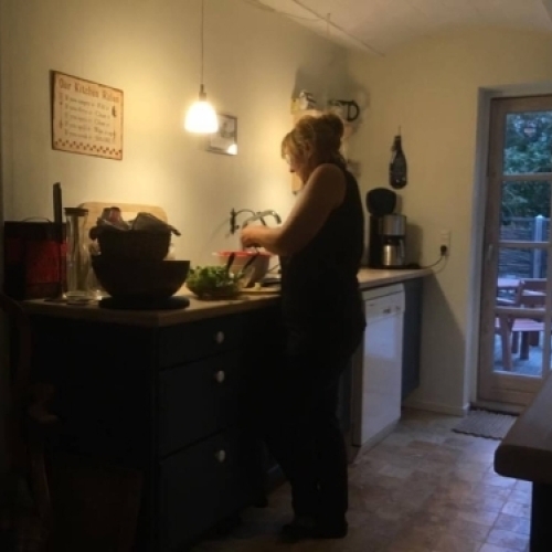 Hyggelige stunder i køkkenet